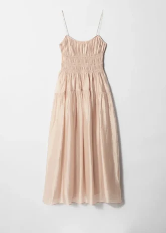 Abito midi con ruches