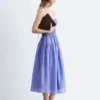 Abito midi con ruches
