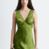 Abito midi con scollo a V