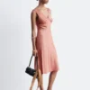 Abito midi con scollo a V