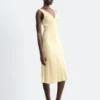 Abito midi con scollo a V