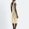 Abito midi con scollo a V