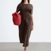Abito midi con smock