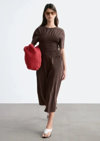 Abito midi con smock