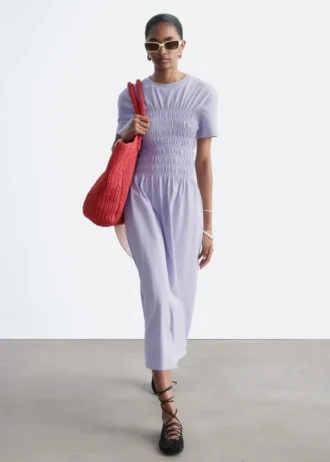 Abito midi con smock
