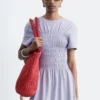 Abito midi con smock