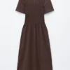 Abito midi con smock
