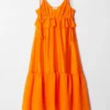Abito midi con spalline