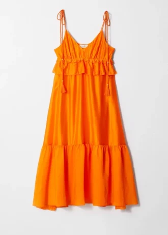 Abito midi con spalline