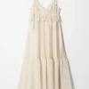 Abito midi con spalline