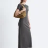 Abito midi in jersey