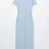 Abito midi in jersey
