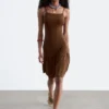 Abito midi in maglia