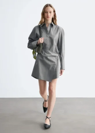 Abito mini a camicia
