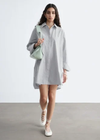 Abito mini a camicia oversize