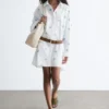 Abito mini a camicia oversize