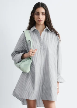 Abito mini a camicia oversize
