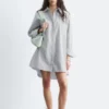 Abito mini a camicia oversize