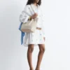 Abito mini a camicia oversize
