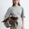 Abito T-shirt midi asimmetrico