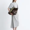 Abito T-shirt midi asimmetrico