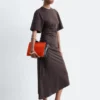Abito T-shirt midi asimmetrico