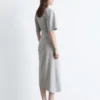 Abito T-shirt midi asimmetrico