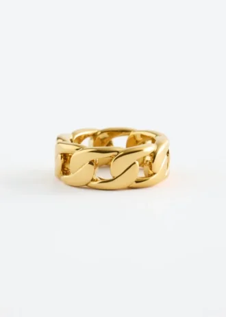 Anello con catena massiccia