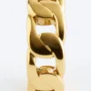 Anello con catena massiccia