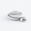 Anello con ciondolo a forma di cuore