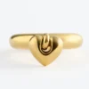 Anello con ciondolo a forma di cuore