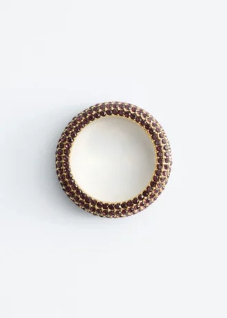 Anello con strass massicci