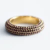 Anello con strass massicci