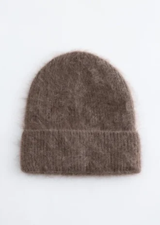 Berretto in cashmere spazzolato