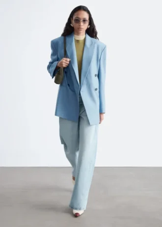 Blazer in lana doppiopetto
