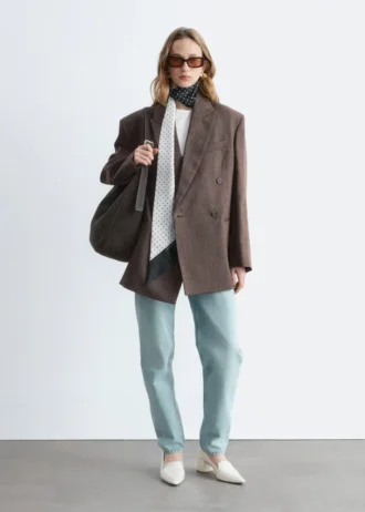 Blazer in lana doppiopetto