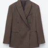 Blazer in lana doppiopetto