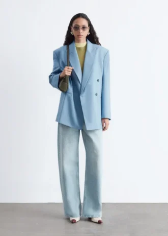 Blazer in lana doppiopetto