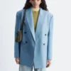 Blazer in lana doppiopetto