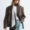 Blazer in lana doppiopetto