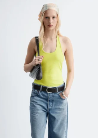 Body in jersey con scollo all’americana