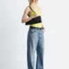 Body in jersey con scollo all’americana