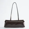 Borsa a spalla in pelle sottile