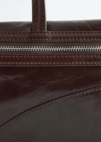 Borsa a spalla in pelle sottile