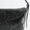 Borsa a tracolla rettangolare in pelle