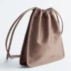 Borsa con coulisse in raso
