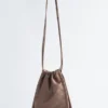 Borsa con coulisse in raso