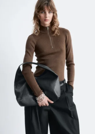 Borsa tote classica in pelle