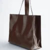 Borsa tote in pelle