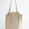 Borsa tote in pelle con fibbia e cinturino